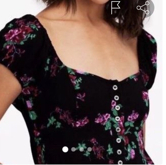 Free People Close To You Floral Blouse - Picture 3 of 8